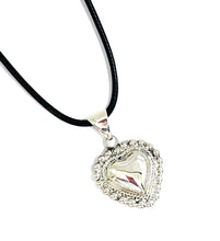 ONLY 2 LEFT!!! Corazón de Guadalupe Pendant with Black Cording ✨Choose Necklace Length Below ⬇️