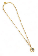 ONLY 2 LEFT!!! Yin & Yang Gray & White Enamel with CZ & Pearl ✨ SOFIA Chain Long Necklace 30”