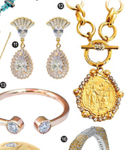 ONLY 2 LEFT!!! Lady of Mercy or “Virgen de la MISERICORDIA” Medallion Pendant with Pearl & CZ ✨Designed from an Antique Medallion circa 1932 Engraving on the Back✨ ISABELA Chain Short with Pave Toggle✨ CHOOSE LENGTH Necklace 18” or 20”