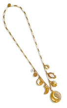 ONLY 2 LEFT!!! Yin & Yang Pave Medallion ✨ Sun ☀️ & Moon 🌙  Hamsa 🪬 & Om 🕉️ Multi Charm & Initial✨ SOFIA Chain Long Necklace 30” Choose Initial Below ⬇️