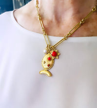 SOLD OUT!!! Pescao Burbuja 🫧 Coral-Like  Color Short Necklace