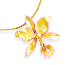 ONLY 2 LEFT!!! CATTLEYA Orchid in BLUSH Pin/Brooch ✨ Pendant Necklace Pendant Option at the Back✨ ✨Chain or Choker Necklace Option Available Below ⬇️