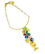 ONLY 1 LEFT!!! Pescare Medium Fish 🧿 Multi Color Glass Dangle Band