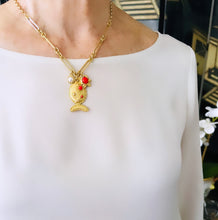 SOLD OUT!!! Pescao Burbuja 🫧 Coral-Like  Color Short Necklace