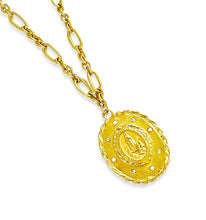 “ONLY 1 LEFT!!! Nstra Señora de Fatima” with REGINA Chain Pearl & CZ Pendant ✨Long Necklace 28”