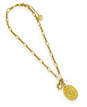 “Divino Niño” REGINA Chain with Pearls & CZ Pave ✨Short Necklace 16”-18”✨& FreshWater Shell Initial with Gold Lettering ✨ Choose Initial Below ⬇️