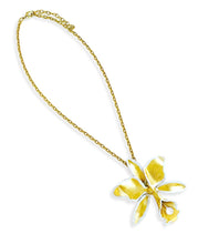 ONLY 1 LEFT!!! CATTLEYA Orchid in IVORY Pin/Brooch ✨ Pendant Necklace Pendant Option at the Back✨Chain or Choker Necklace Option Available Below ⬇️