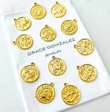 Zodiac Charm Necklace with LIA Thin Chain 18” Adj to 20” ✨Select Your Sign Below ⬇️