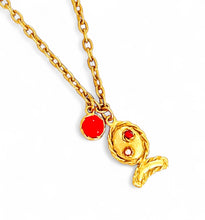 Pescaito Bubble 🫧 Fish Small Coral 🪸 Color ☀️ With Charm ❤️ CAMILA Chain Short Necklace 16”-18”