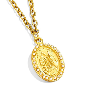 Angel de la GUARDA Charm✨”Ángel de mi guarda, dulce compañía, no me desampares ni de noche ni de día” ✨ CAMILA Chain 16”-18”✨