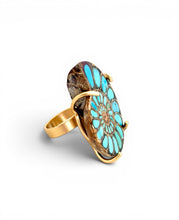 Nautilus in Genuine Turquoise RING only SIZE 8