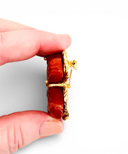 Red River Jasper for Strength 🐴 Carved Horse Brooch 🧷