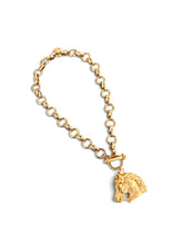 Horse Head with Signature Toggle & Isabela Chain Short Necklace 22”