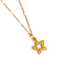 Star Charm on Cata Necklace Short