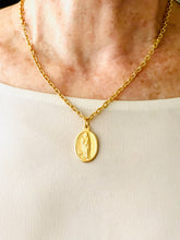 NEW!!! Santa Agatha ✨ Patron Saint of Breast Cancer 💗 Medium Oval Charm ✨CAMILA Chain✨Short Necklace 18”-20”✨