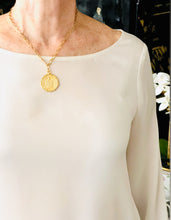 NEW!!! Santa Agatha ✨ Patron Saint of Breast Cancer 💗 Medium Oval Charm with Rose Crystal ✨EUGENIA Chain✨Short Necklace 18”-20”✨