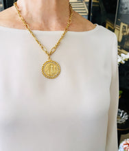 SOLD OUT!!! Virgen de LOURDES Round with REGINA Chain Pearl & CZ Pendant ✨Long Necklace 30”