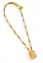 ONLY 2 LEFT!!! Virgen MILAGROSA Estampilla Style Charm Pendant with SOFIA Chain Short Necklace 20”