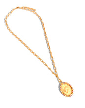 San Antonio DE CABEZA with Rose Quartz Eugenia Chain Short Necklace 18”-20”