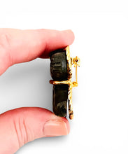 Labradorite for Inner Strength 🐴 Carved Horse Brooch 🧷