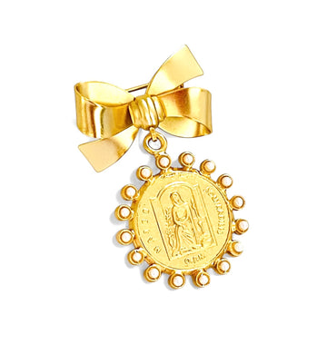 Mater Medium Pearls Charm Pin 🧷