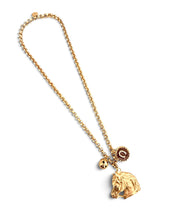 Horse Head with Sphere Dot Charm & Horse Shoe on Estefania Chain 30”
