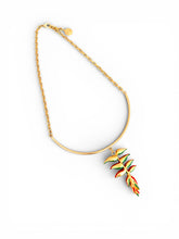 Heliconia Neckband & Adj Chain Necklace 20”-22”