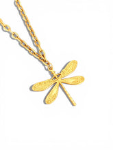 Libelula Necklace on Carola Chain Long Necklace 30”