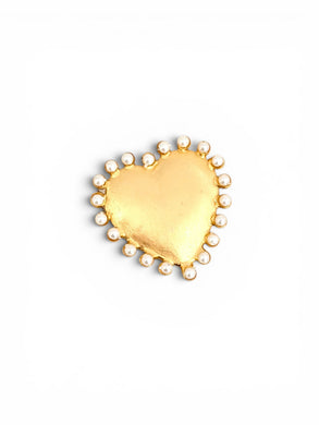 Corazon Pin 🧷 with Pearls