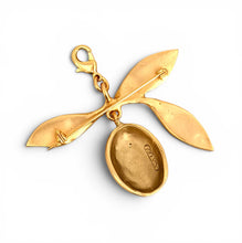 Cacao with Leave Brooch & Pendant