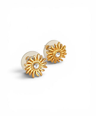 Sol ☀️ Post Earrings with Crystal