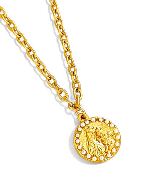 Virgen del Carmen Mini Pearl Oval Charm ✨CAMILA Chain 16”-18”