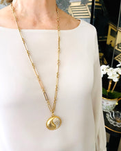 ONLY 2 LEFT!!! Yin & Yang Pave Medallion ✨ SOFIA Chain Long Necklace 30”