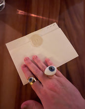 ONLY 1 LEFT!!! OJON 👁️ 🪬 RING Resin & Metal ❤️ Adjustable