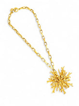 SOLD OUT!!! Snowflake Coral Like 🪸 Statement Pendant Approx 3.5” in GOLD ⭐️ Short Mid-Length Necklace 20-23”