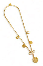 Sagrado CORAZÓN de Jesus ❤️ Medalla Multi Charm with Pearl ✨ SOFIA Chain Long Necklace 30”