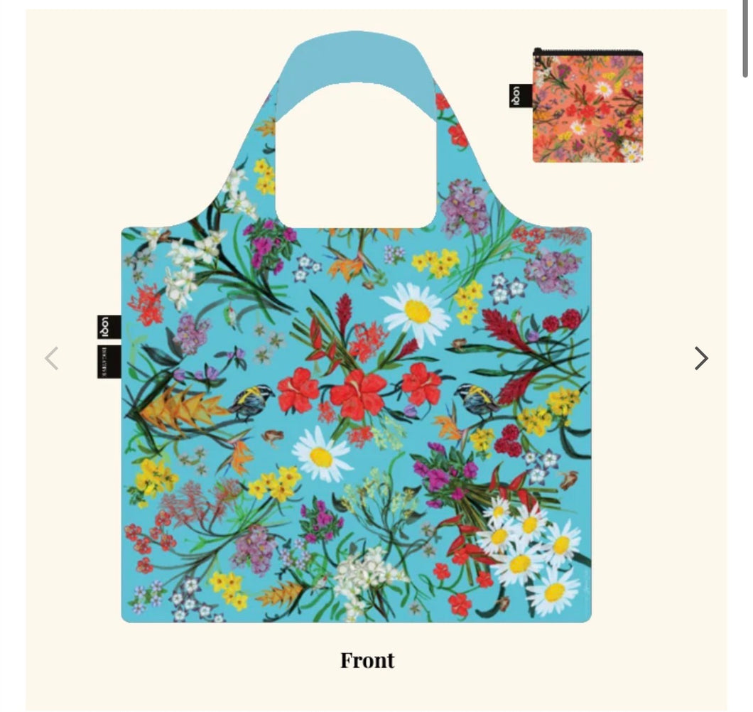 Flora & Fauna Reversible TURQUESA por un lado y CORAL por otro…con flor de maga, ave del paraíso, coquí, reinita y san pedrito 💗
