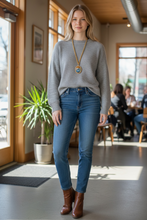 La Asuncion de la Virgen Color Medallion with Pearls with Estefania Chain ✨ Long Necklace 30”