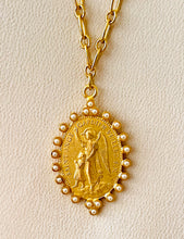 Angel Alas 🪽 de la Guarda Medallón✨”Ángel de mi guarda, dulce compañía, no me desampares ni de noche ni de día”  ✨EUGENIA Chain LONG Necklace 30”✨
