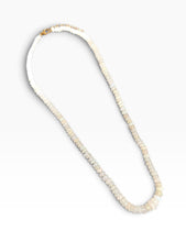 Gradated Opal Rondelle with Hand Knotting Necklace Short 20”-22” with Gold 14K Vermeil Closure