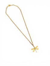 Libelula Necklace on Carola Chain Long Necklace 30”