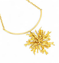 SOLD OUT!!! Snowflake Coral Like 🪸 Statement Pendant Approx 4” in GOLD ⭐️ Short Mid-Length Necklace 20-23”