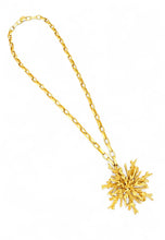 SOLD OUT!!! Snowflake Coral Like 🪸 Statement Pendant Approx 3.5” in GOLD ⭐️ Long Necklace 30”