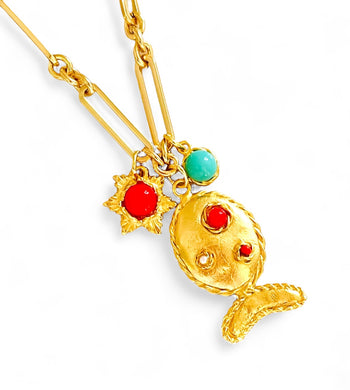 SOLD OUT!!! Pescao Burbuja 🫧 Multi Color Short Necklace
