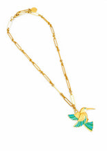 ONLY 2 LEFT!!! COLIBRÍ Necklace with Hand Painted Enamel ✨ Sofia Chain Short Necklace 18”-20”