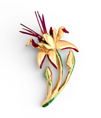 Flor de Cacao Pin 🧷 with Hand Painted Enamel