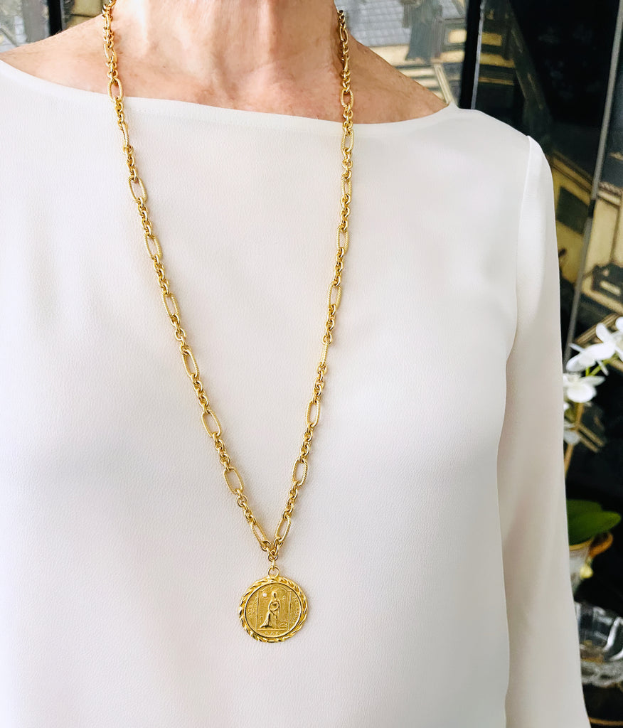 ONLY 2 LEFT!!! MATER with Pearl REGINA Chain Long Necklace 30” – Grace ...