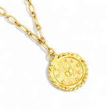 NEW! SAGRADO Corazón Medium Charm Pearl Detail All Around with EUGENIA Chain ✨Short Necklace CHOOSE LENGTH: Short 16”-18”✨ Medium: 18”-20” or Longer-Mid Length: 20”-22”📸 Seen Above Longer-Mid