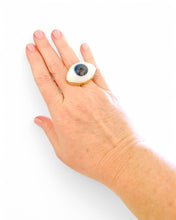 ONLY 1 LEFT!!! OJON 👁️ 🪬 RING Resin & Metal ❤️ Adjustable