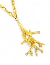 ONLY 1 LEFT!!! Coral Like 🪸Branch Statement Pendant Approx 4” in GOLD ⭐️ Short Mid-Length Necklace 20-23”